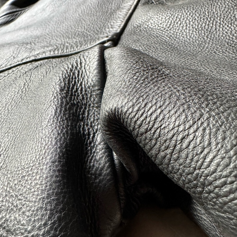 UNIK•genuine leather jacket•women’s medium•moto boho•biker core•black•silver - Picture 14 of 16